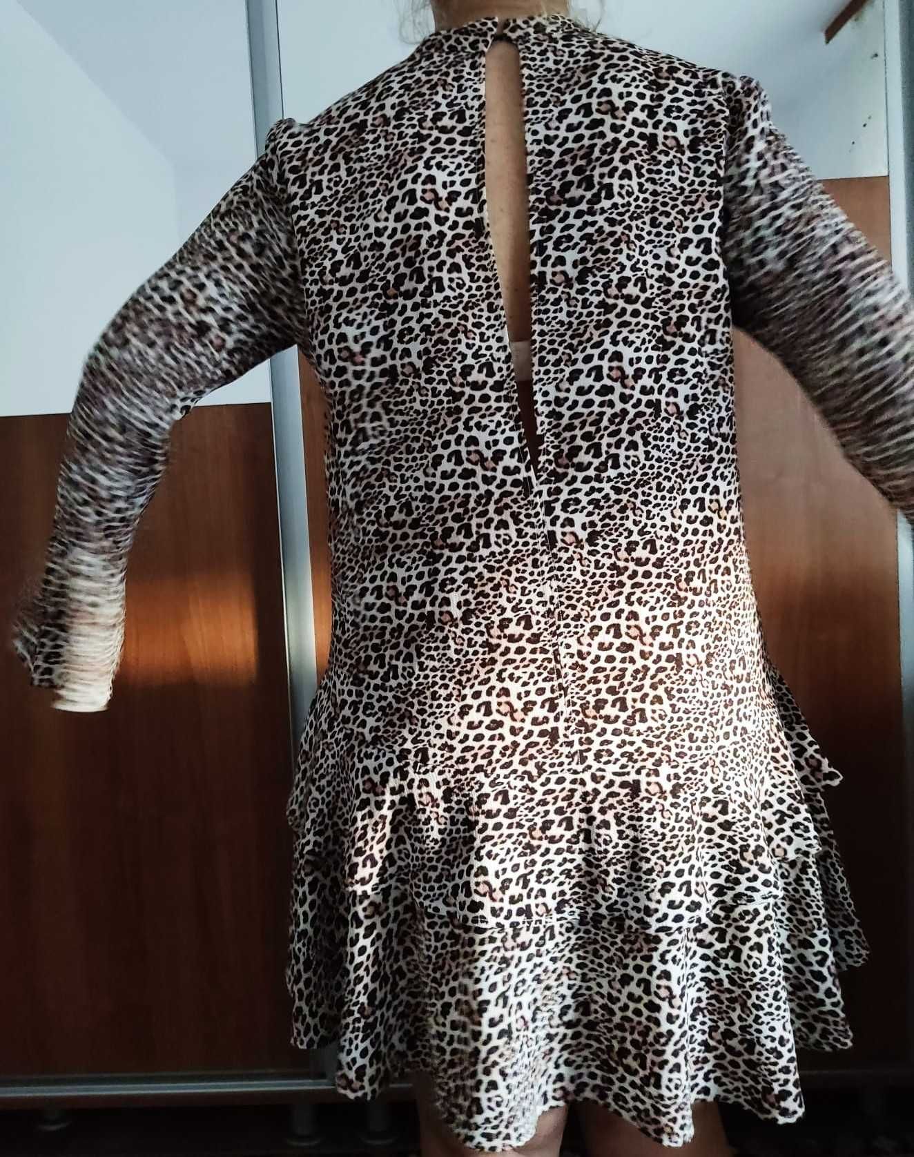 Rochie Mango , leopard print, noua, fara eticheta , L(42)