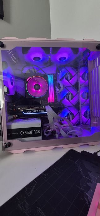 Vand setup complet de PC Gaming roz / pink