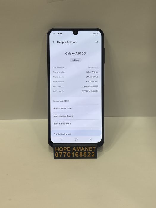 Hope Amanet P1/ Samsung A16 5G 128 GB / 4 GB RAM #36418