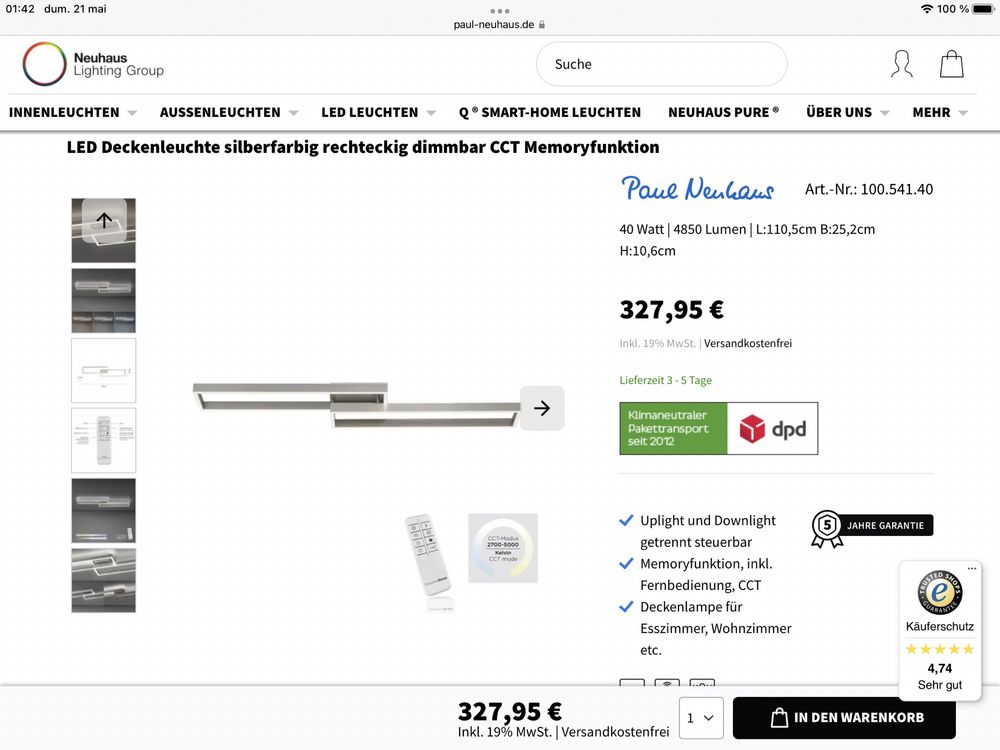 Lustre led Smart modele 2022  PAUL NEUHAUS  calitate premium Germania