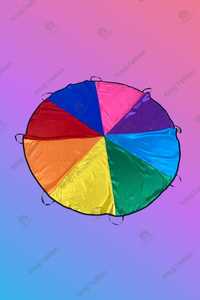 Parasuta de joaca Curcubeu-Diametru 2M Multicolor/Jocuri copii