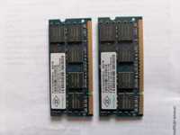 Memorie RAM laptop Nanya DDR2 2x1 GB PC2 5300 667 Mhz.