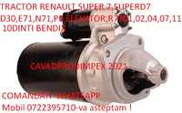 Electromotor NOU tractor renault super 7 cu 9 sau 10dinti la bendix