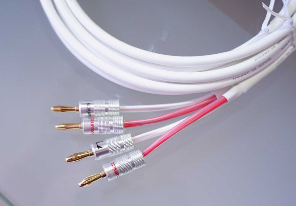 CANARE Japan - set cabluri audio boxe 2m mufe banana Nakamichi