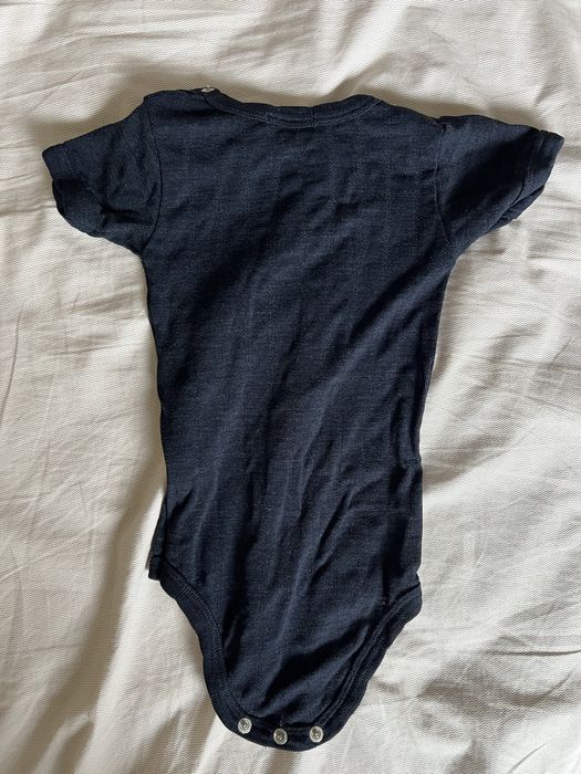 Боди за бебе мерино и коприна