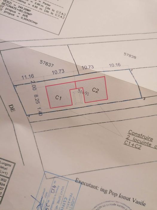 Vând Teren Intravilan 500mp Comuna Clinceni  POT35%** + Container **