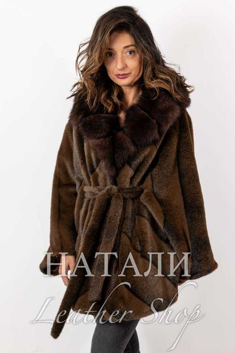 Дамски ексклузивен кожух от Алпака Шарлот