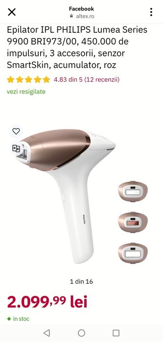 Epilator /Laser pt epilare definitivă Filip Nou