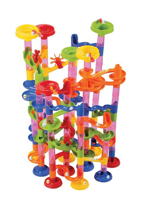 Joc de Societate, Marble Race, Pista cu Bile, 176 Piese, Multicolor