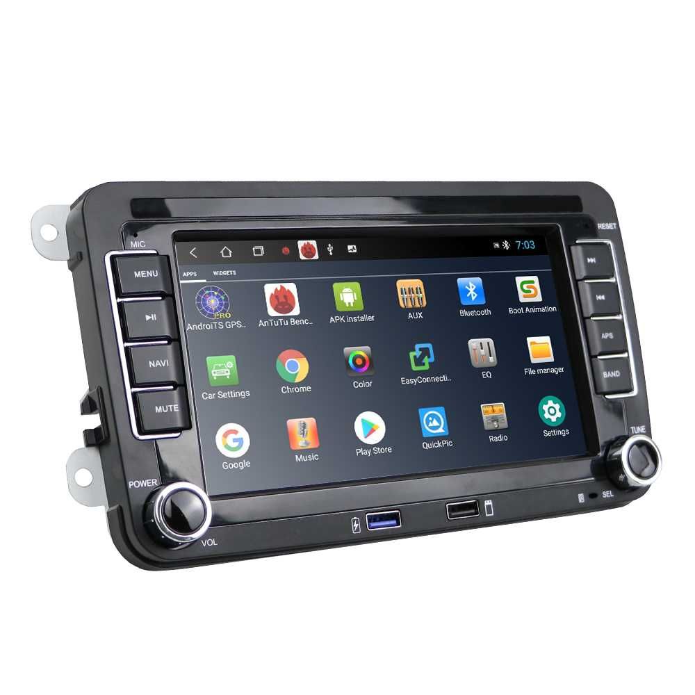 Navigatie Android 10 7Inch,2GB Ram, Bluetooth/VW/Skoda/Passat/Golf/