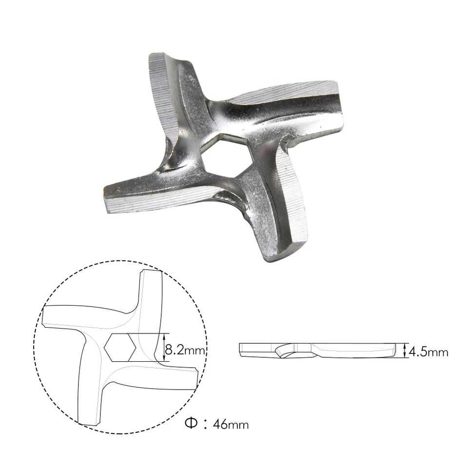 Cuțit mașina de tocat inox, nou!