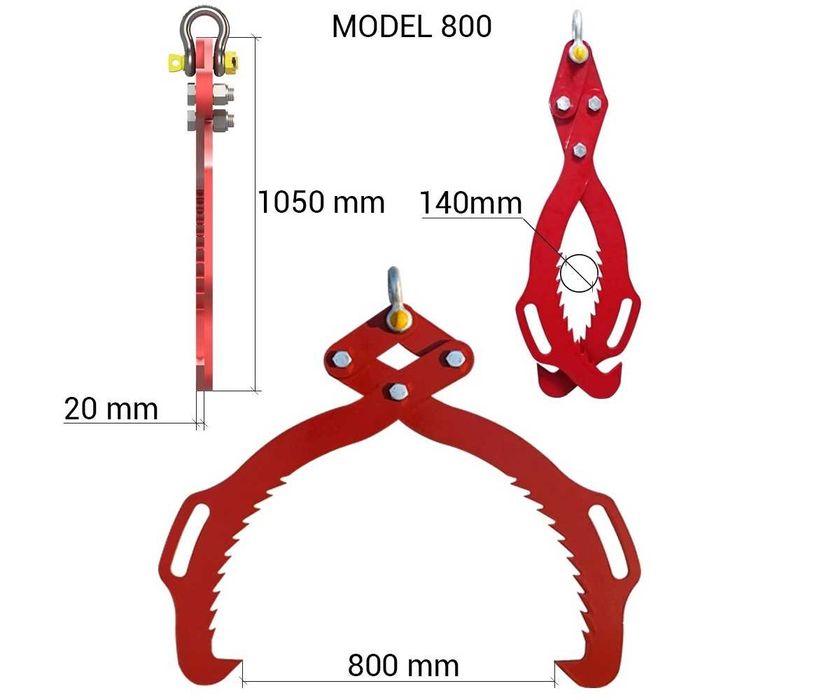 Cleste pentru busteni 80 cm