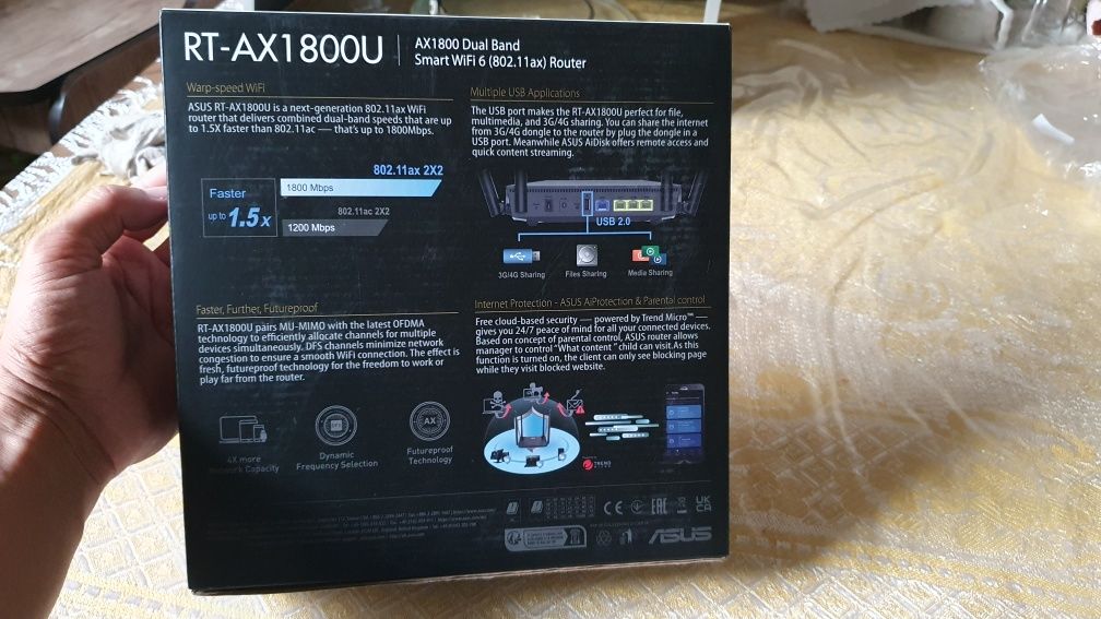 Продам роутер ASUS AX1800 Dual Band