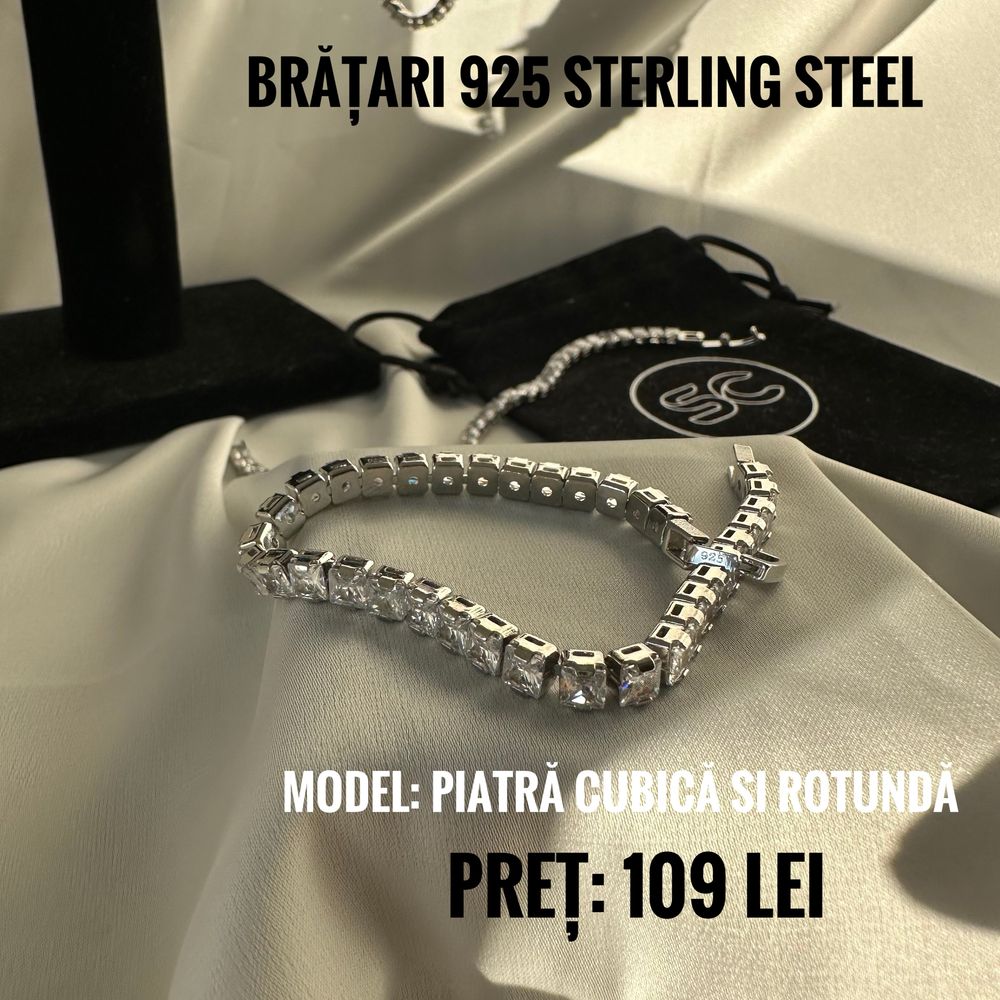 Bratara Tennis 925 Sterling Steel ( nu pandora nu swarovski)