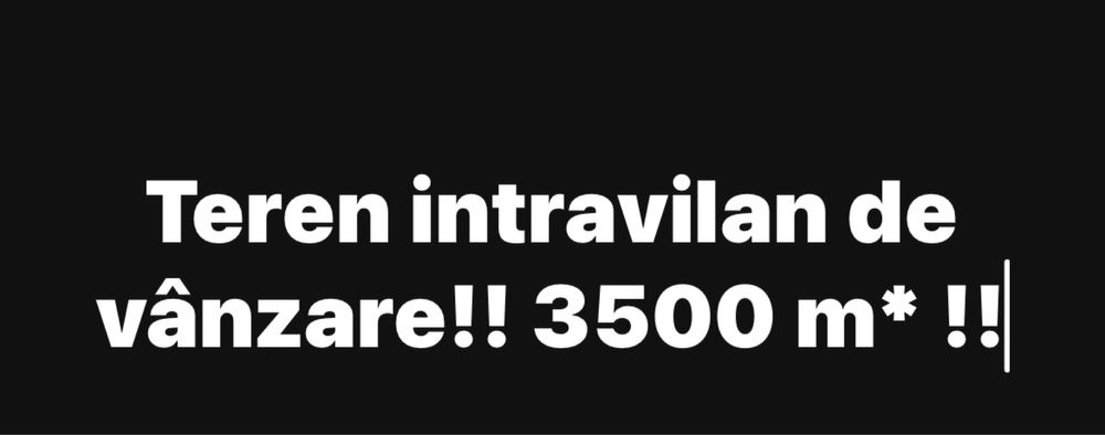 Teren intravilan de vanzare in Jebel!