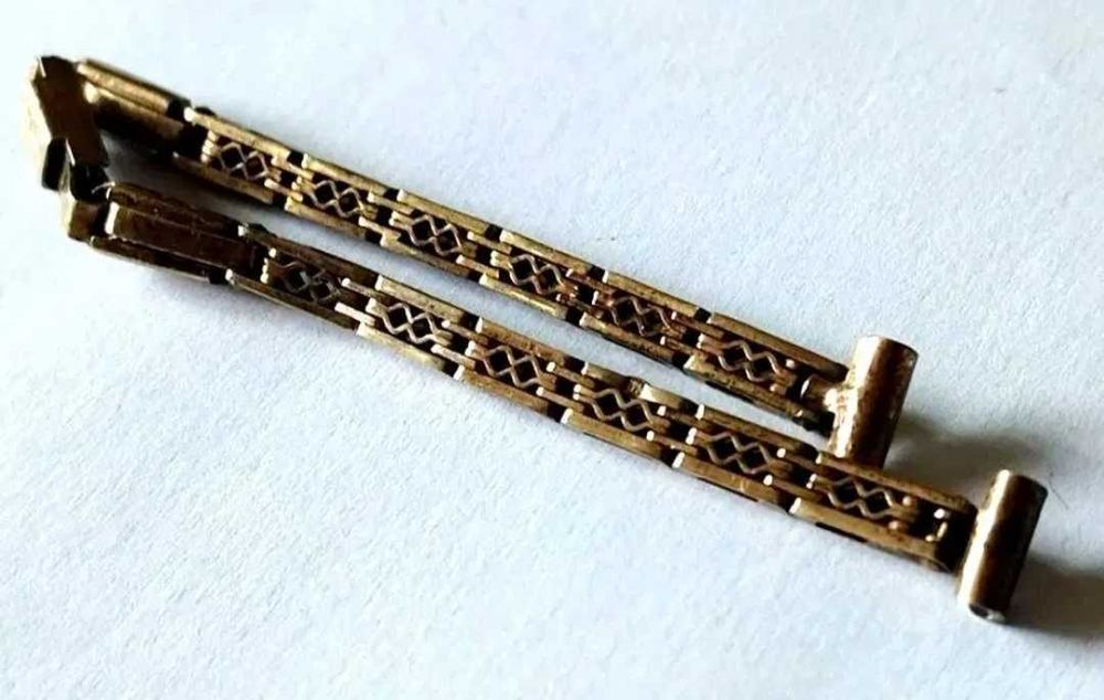 Curea de ceas argint aurit