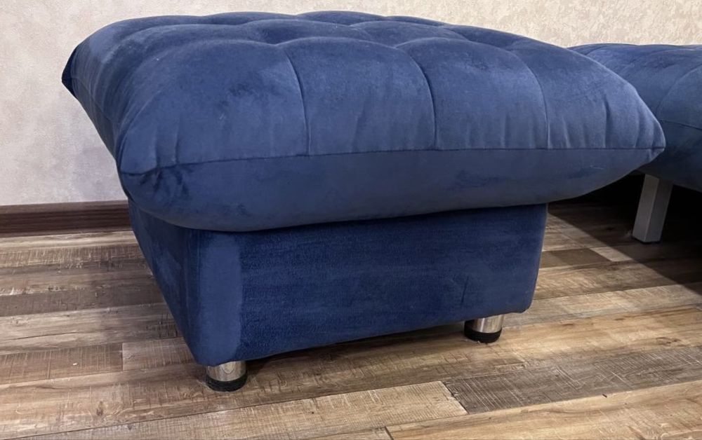 Оттоманка, большой пуф, велюровая обивка
