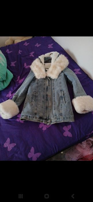 Geaca blugi  blanita