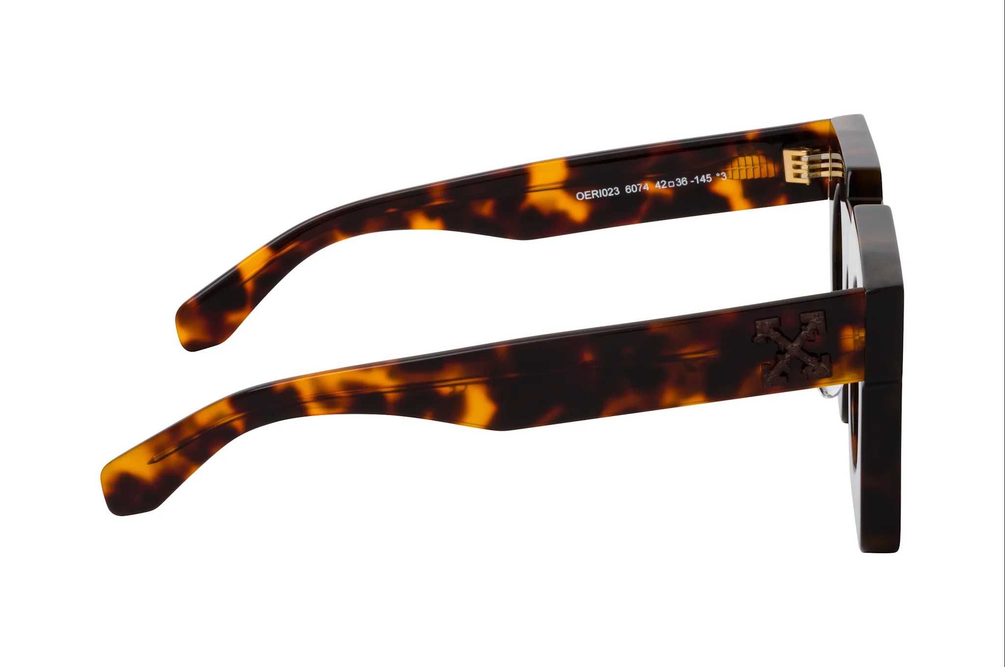 Off-White - PANTHEON OERI023 6074, Слънчеви очила , Havana OFF WHITE