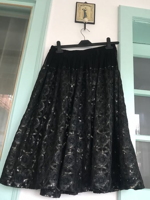 Fustă voal cu paiete