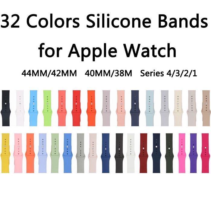 Силиконова каишка Apple Watch 45mm 41mm 44mm 42mm 40mm 38mm SE 40mm