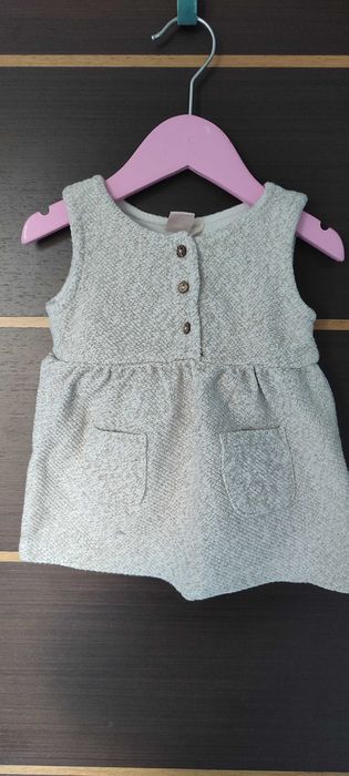 Лот есенни дрехи (рокли,яке) за бебе момиче 74см