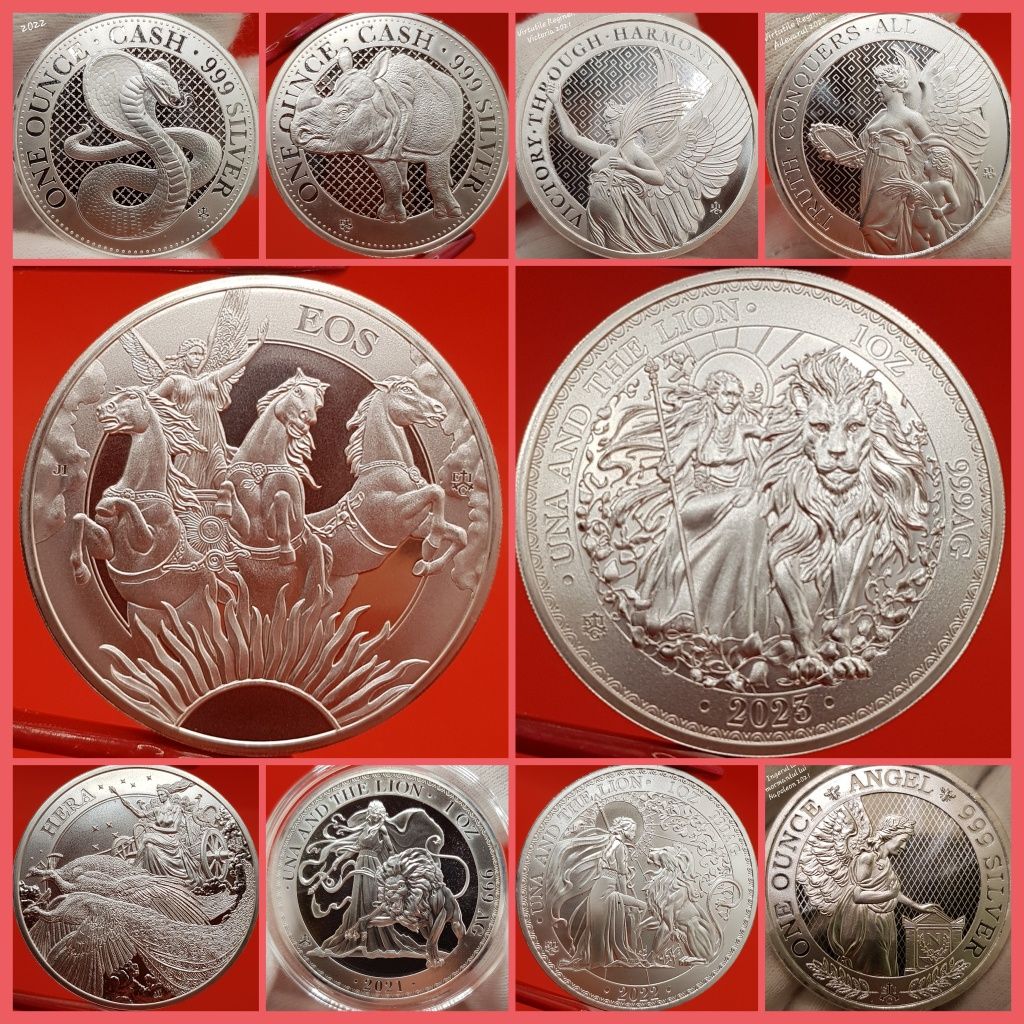 EIC Virtutile Reginei, Una si Leul, Cobra monede lingou argint 999