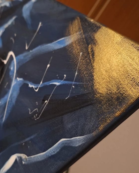 Vând tablouri pictate pe pânză cu acrilice și pastă texturată