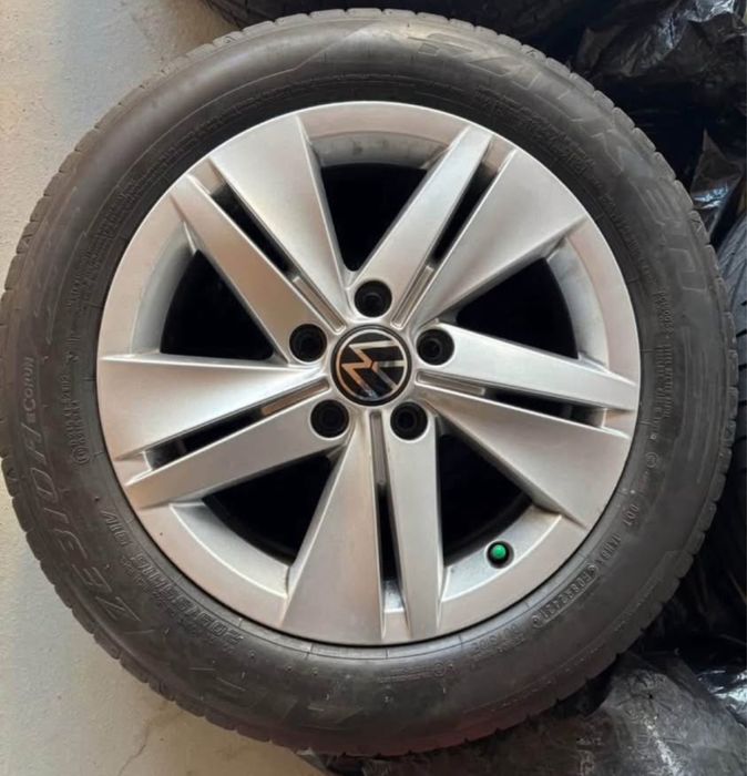 Jante oroginal VW de aliaj 5x112 r16 cu anvelope