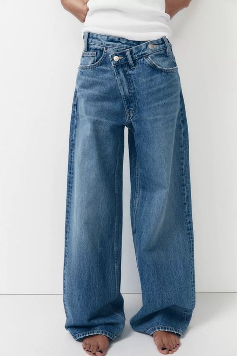 Дънки Zara TRF high-waist
