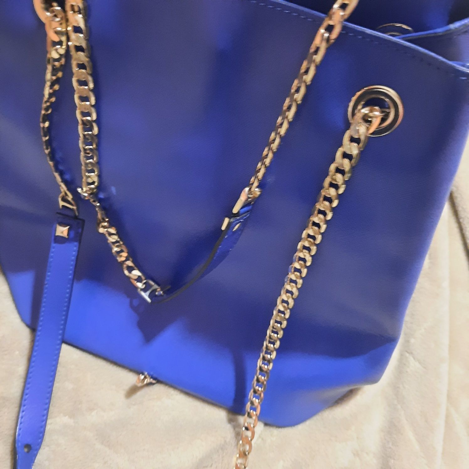 Дамска чанта раница Patrizia Pepe  синя