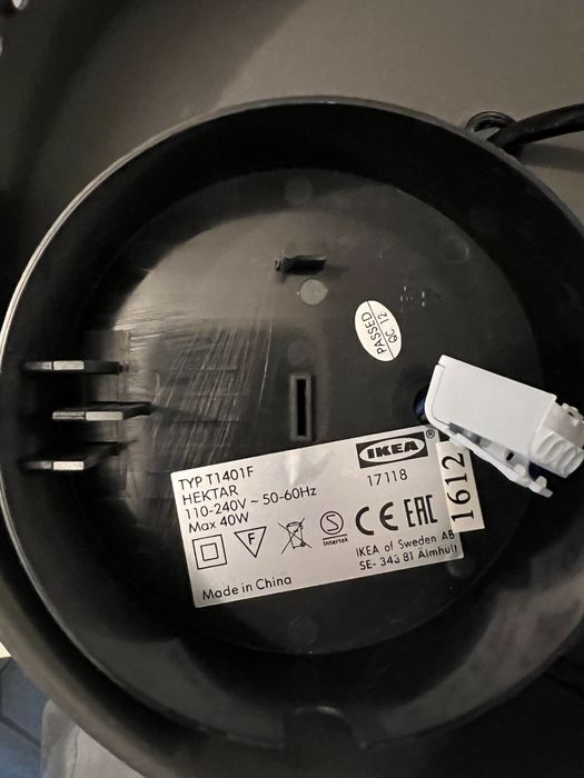 2 броя висяща лампа HEKTAR 38см диаметър от Ikea