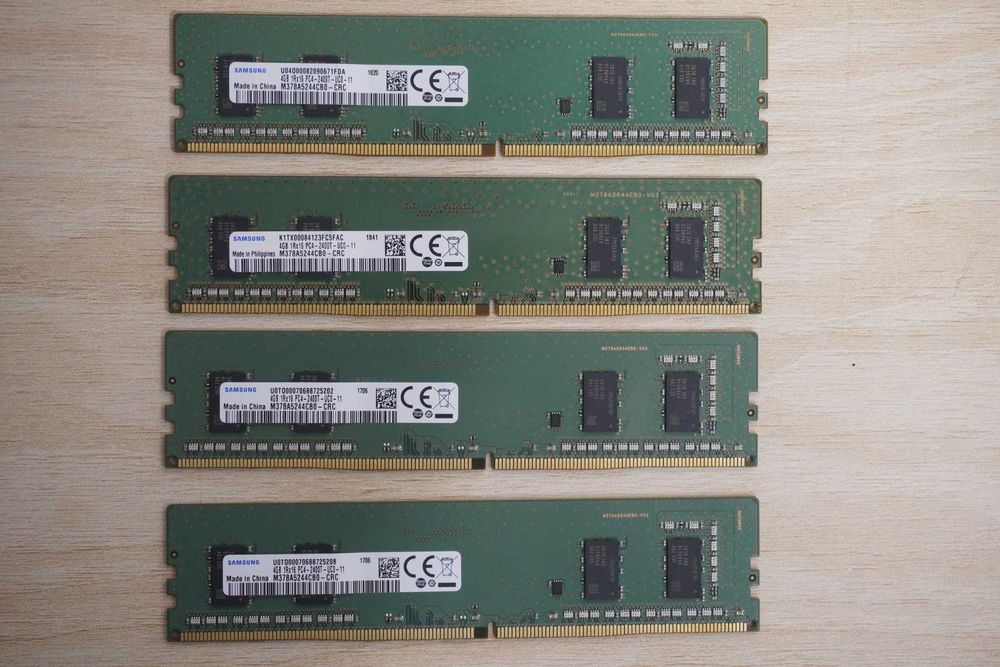 16GB (4x4GB) DDR4 RAM kit 2133 - 2400 Samsung / вкл ДДС