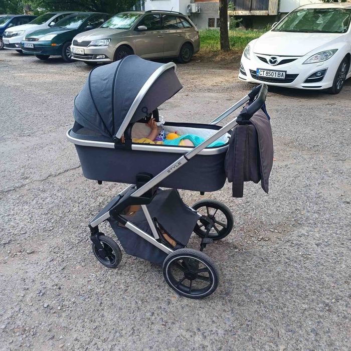 Бебешка Количка Moon Style 2 in 1 & Maxi-Cosi столче за кола 0-13кг