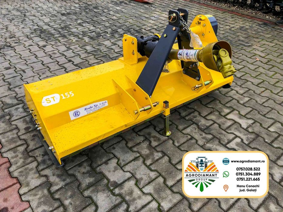 Tocator resturi vegetale 1.55 / 175m - 20 / 35CP polonez, ieftin si bun, cu cutite ciocan, contralame, nou