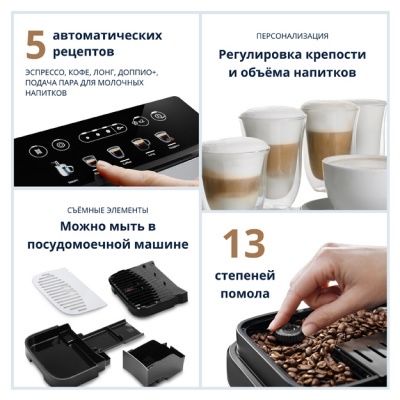 Кофемашина De'Longhi Magnifica Evo ECAM290.31.SB