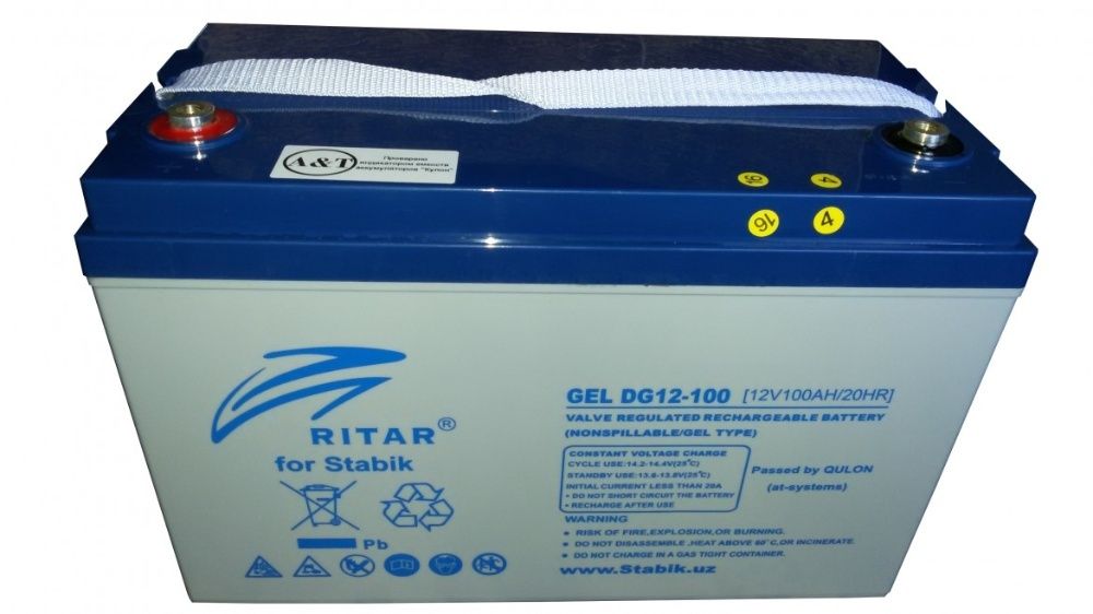 Гелиевые аккумуляторы для UPS и ИБП 12V 100,150,200ah RITAR for STABIK