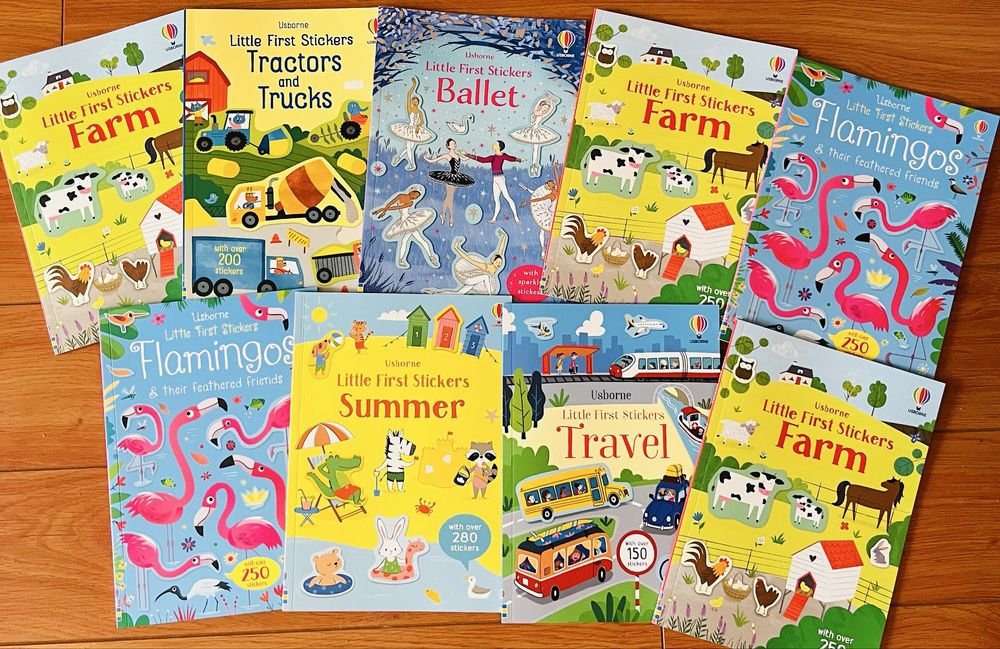 Set carti cu stickere si de pictat cu apa Usborne