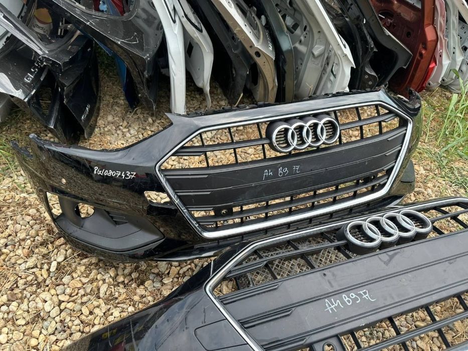 Bara fata + grila centrala + grila proiector Audi A4 B9 FACELIFT