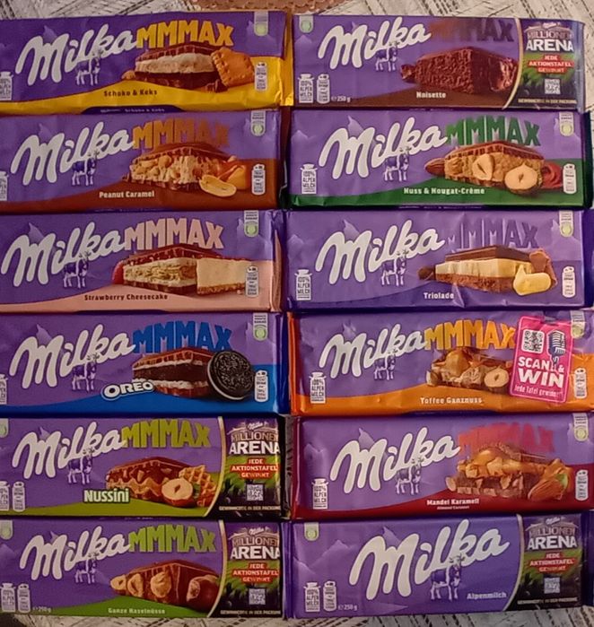 Ciocolate milka diferite