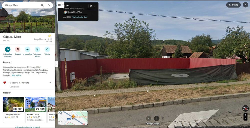 Teren de inchiriat – Capusu Mare, locatie  la DN1/E60 afacere/business