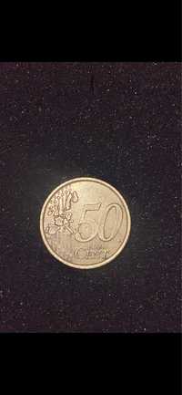 Monedă 50 euro cent an 2002