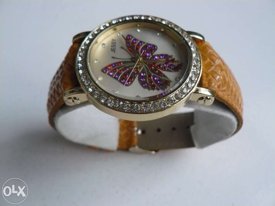 Ceas Dama "Jessy" Butterfly JB-GG 1016,Cu Strasuri,Mecanism Quartz