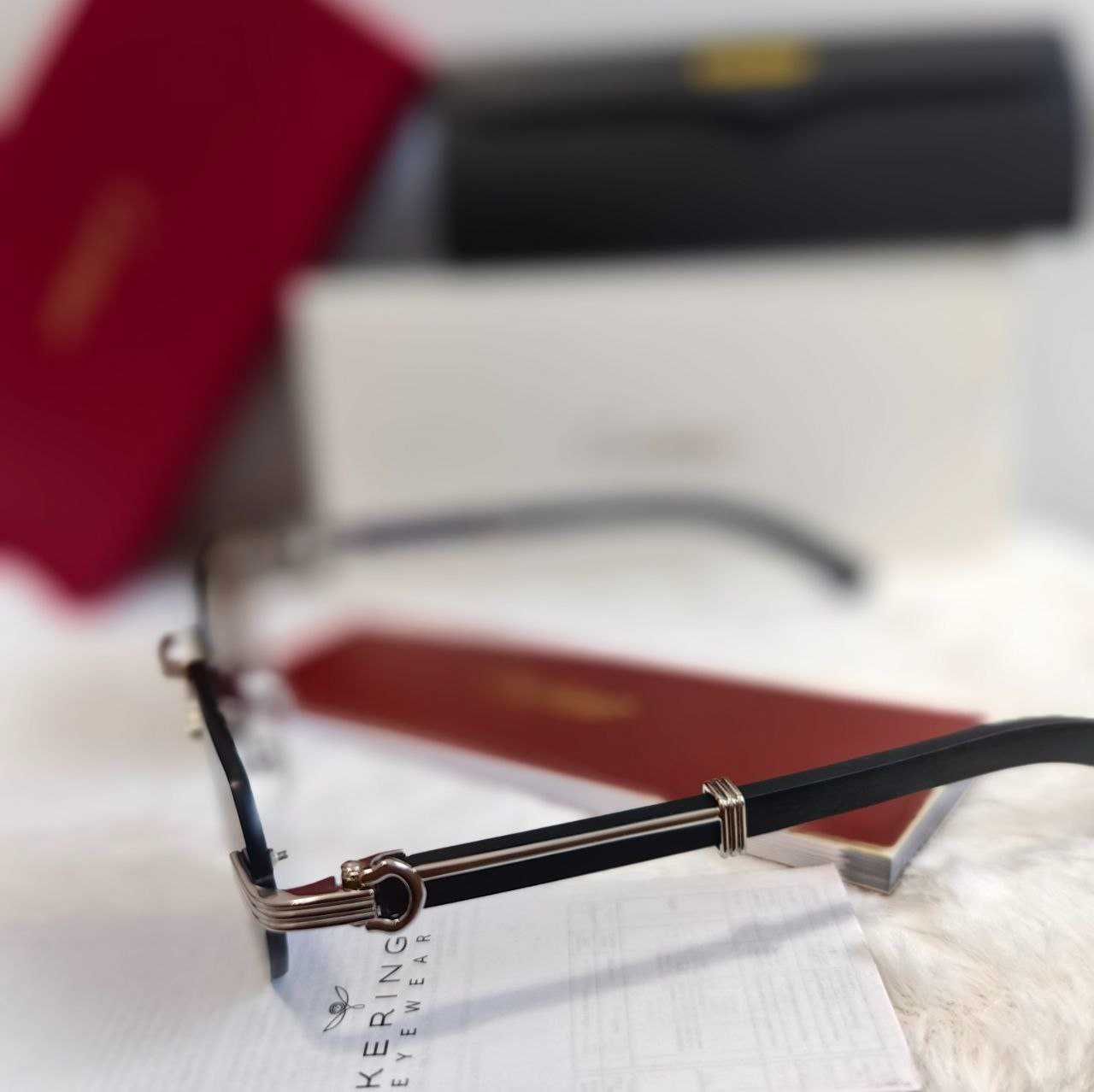 Слънчеви очила Cartier CT0326s silver дървена рамка