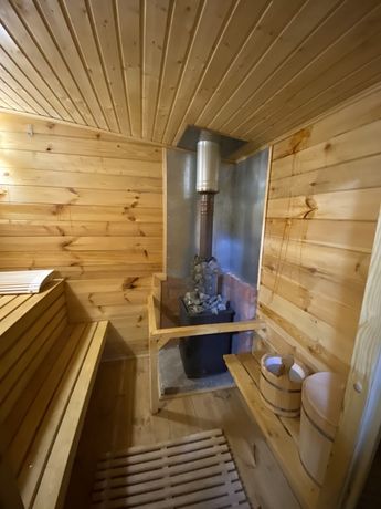 Семейная баня на дровах