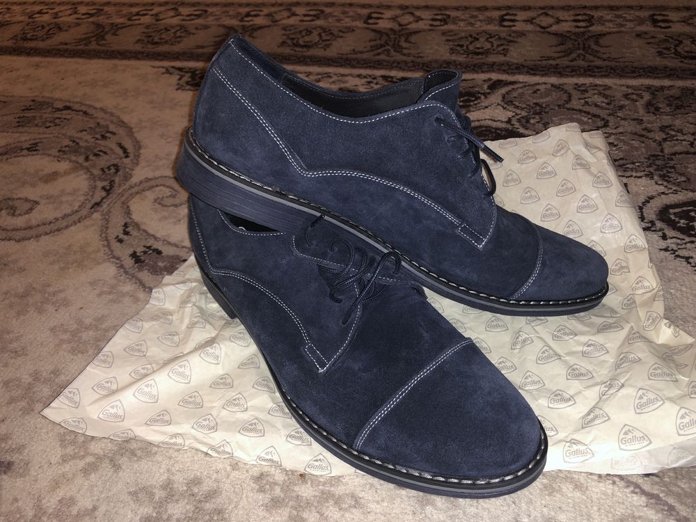 OCAZIE - Pantofi barbatesti superbi, bleu, 43, eleganti