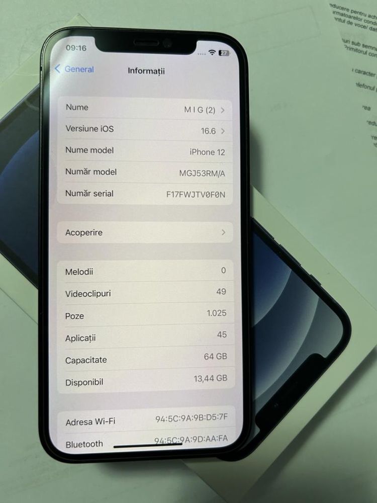 Iphone 12 - stare perfecta de functionare
