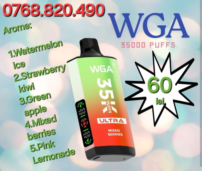 WGA 35000 pufuri produs sigilat adus personal din Anglia