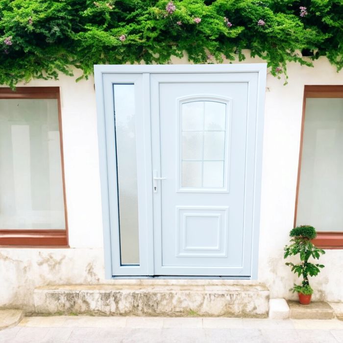 Usa exterior termopan dubla pvc de calitate cu 5 camere