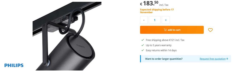 Proiectoare Philips GreenSpace  bare trifazate & mono Albe sau negre
